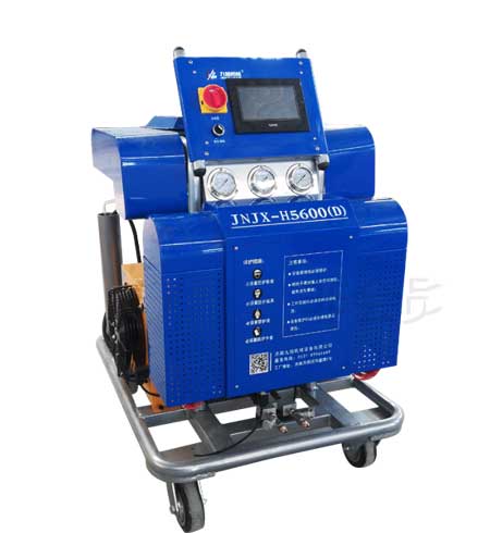 斷橋鋁腔體填入發(fā)泡(圖2) JNJX-H5600-D型斷橋鋁腔體填入聚氨酯發(fā)泡設(shè)備