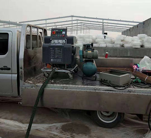 噴彩鋼瓦防腐涂料用什么噴涂機(圖2) H5600聚脲防腐涂料噴涂機