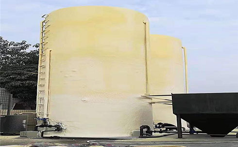 糧庫聚氨酯噴涂保溫 低溫隔熱(圖1) 糧庫聚氨酯噴涂保溫案例