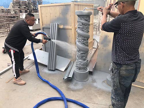 什么東西噴涂到泡沫上增加硬度(圖2) 聚脲材料噴涂到泡沫上增加硬度