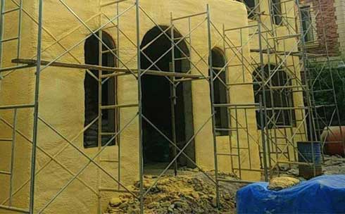 聚氨酯黑白料噴涂設(shè)備外墻屋面保溫施工(圖2) 外墻屋面保溫施工