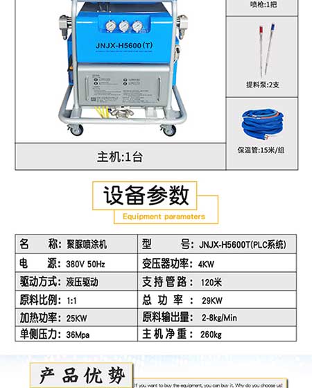 JNJX-H5600(T)PLC編程聚氨酯聚脲噴涂設(shè)備(圖3) JNJX-H5600(T)PLC編程聚氨酯聚脲噴涂設(shè)備3